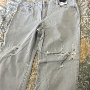 Old Navy Light Blue Ripped Jeans